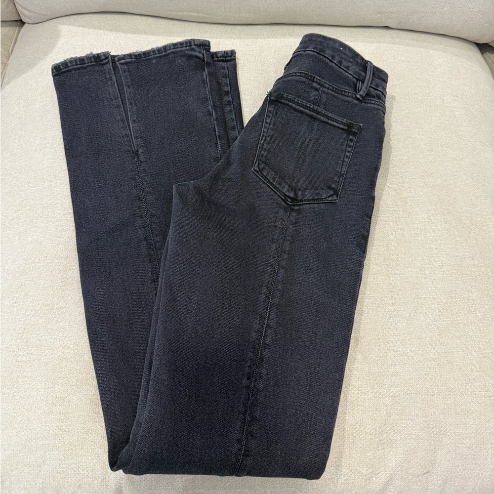 Good American Women’s Black Straight Leg Jeans Never Worn Size 0/25